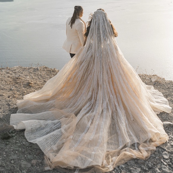 Custom Lena Berisha Enchanted Bridal Gown - Picture 3 of 9